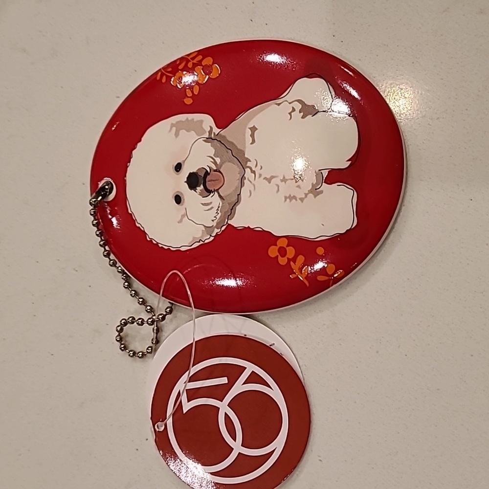Bichon Dog Christmas Ornament Dept 56